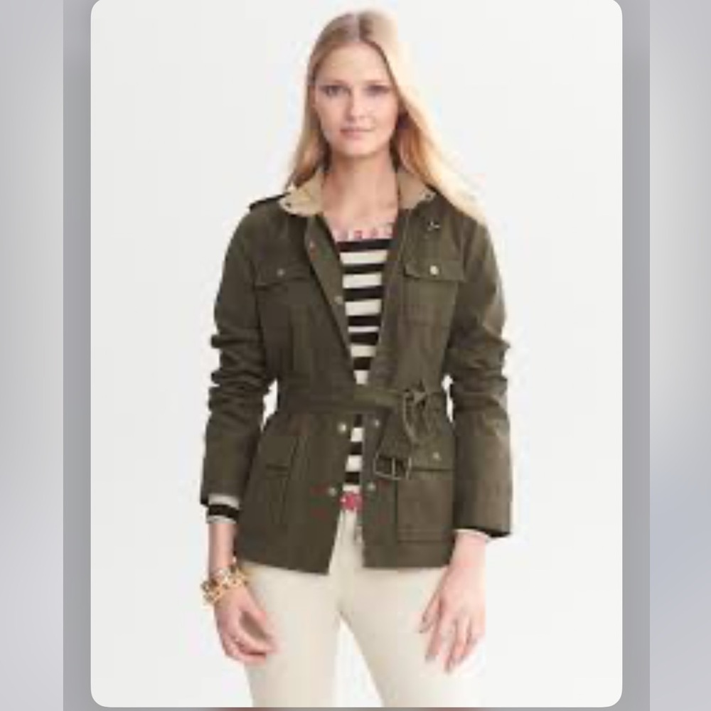 Banana Republic Women’s Green Utility Jacket Small